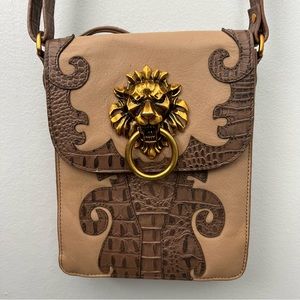 Sharif 1827 Lion’s Gate Leather Crossbody Door Knocker